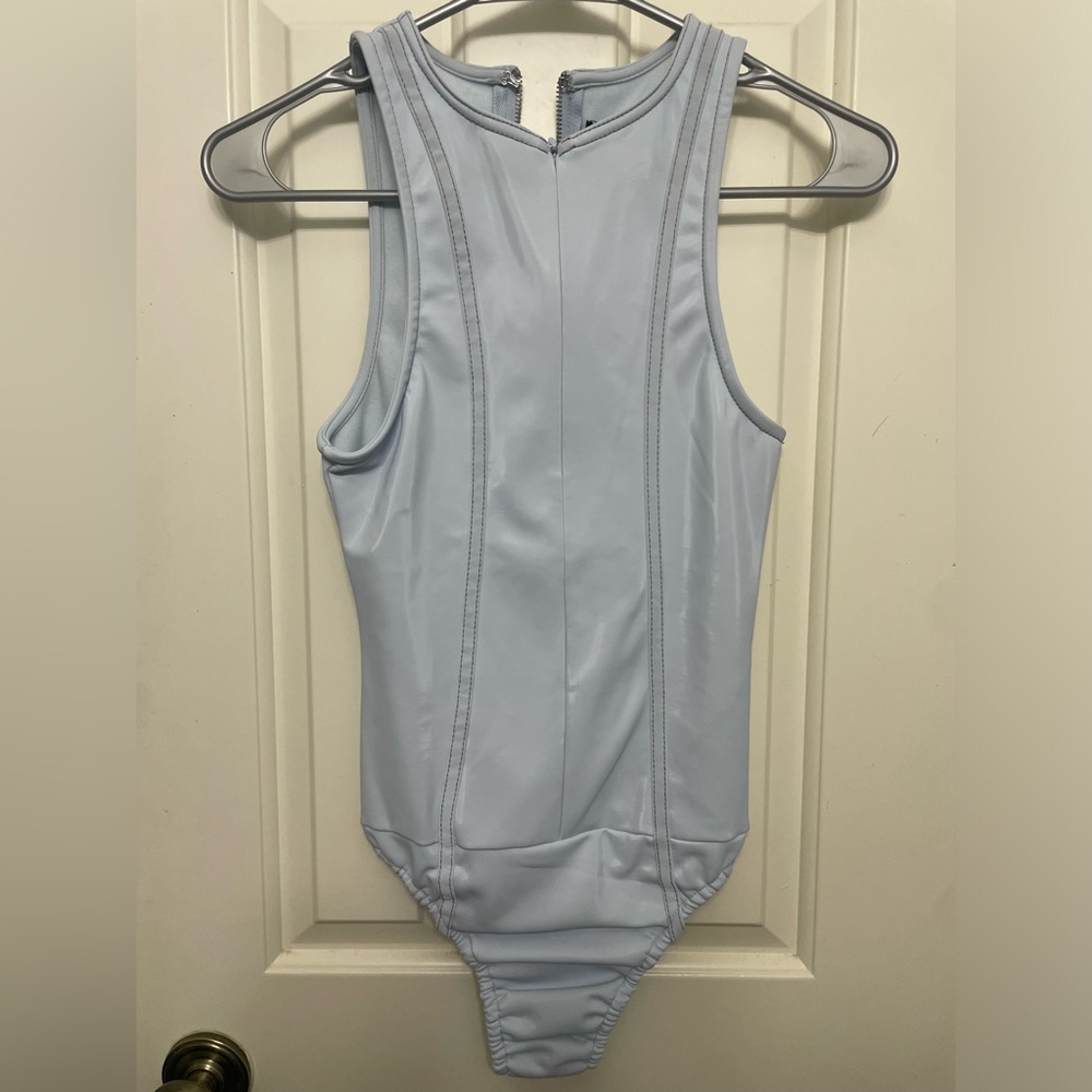 Maniere De Voir Light Blue Bodysuit